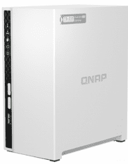 QNAP NAS strežnik za 2 diska, 2 GB RAM, 1 Gb mreža, bela (TS-233) - rozbalené