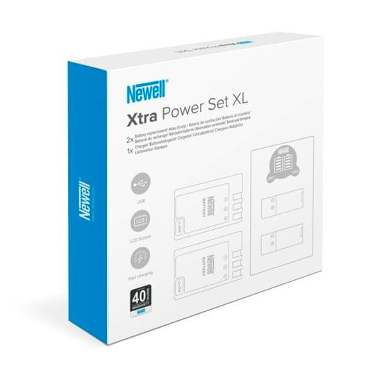 Newell Set XL USB-C Dual nabíjačka + dve batérie pre Sony NP-F770