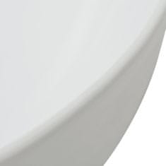 Vidaxl Keramické umývadlo, biele, 50.5x41x12 cm
