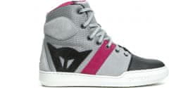 Dainese topánky YORK AIR dámske černo-bielo-ružovo-šedé 42