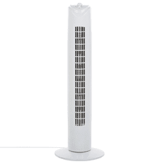 Beliani Stĺpový ventilátor 80 cm biela WELLAND