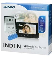 Orno Rodinný videotelefón ORNO INDI N OR-VID-VP-1069/B, LCD 7", čierny