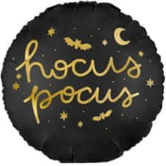 Fóliový balónik Hocus pocus - čierny - Halloween - Čarodejnica - 45 cm