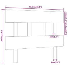 Vidaxl Čelo postele 95,5x3x100 cm masívna borovica