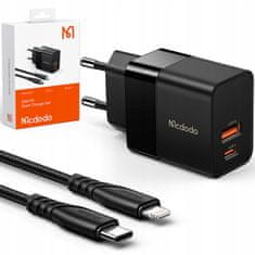 Mcdodo MCDODO USB NABÍJAČKA USB-C 20W + KÁBEL PRE IPHONE CH-1952