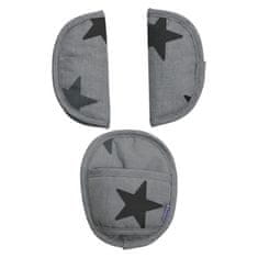 Dooky Chránič pásu Universal Pads Grey Stars