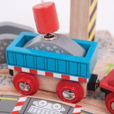 Bigjigs Rail Žeriav so štrkom