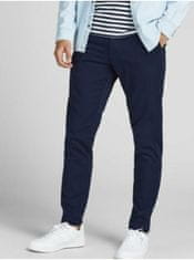 Jack&Jones Tmavomodré chino nohavice Jack & Jones Marco 33/34