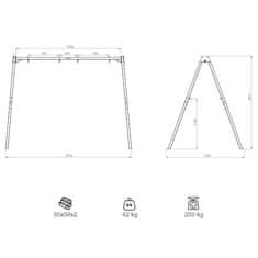 MARBO Sport konštrukcia pre záhradnú hojdačku MO-002