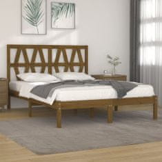 Vidaxl Rám postele, medovo hnedý, masívne borovicové drevo, 180x200 cm