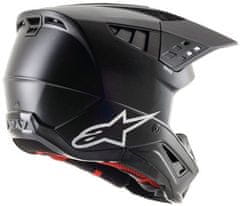 Alpinestars prilba S-M5 Solid matte černo-biela XS