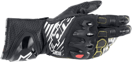 Alpinestars rukavice GP TECH V2 černo-žlto-bielo-červené