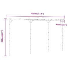 Petromila vidaXL Bambusová pergola 385x40x205 cm