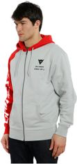 Dainese mikina PADDOCK Zips černo-bielo-červeno-šedá 2XL