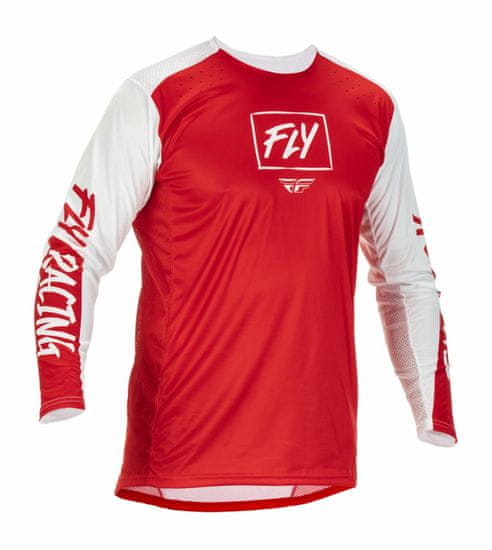 Fly Racing dres LITE bielo-červený