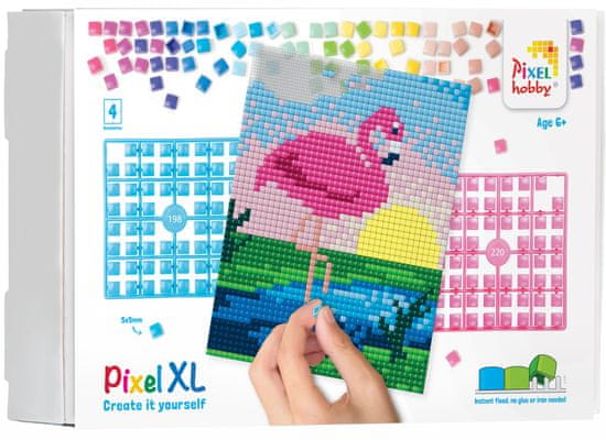 Pixelhobby Diamantová maľba - plameniak