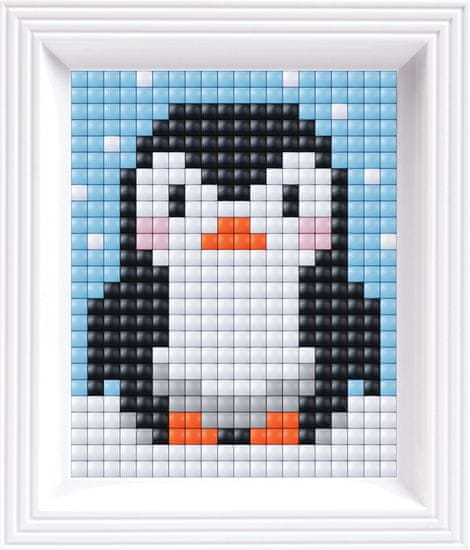 Pixelhobby Diamantový obraz s rámom - tučniak