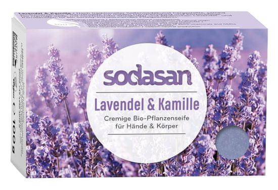 Sodasan BIO pleťové mydlo CREAM Levandula - 100g