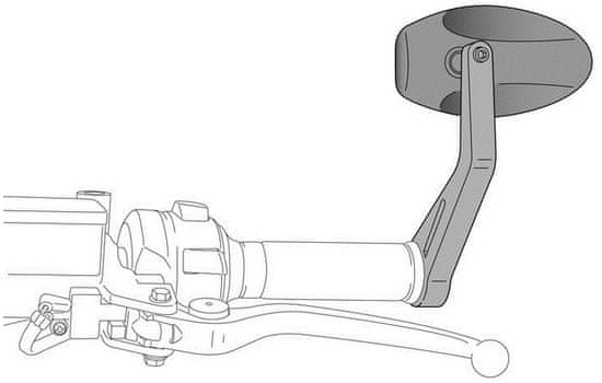 PUIG adaptér na spätné zrkadlo SUPPORT WITHOUT SIDE MIRROR HI-TECH NINJA 300/ZX6R 9276N čierny to fairing