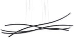 Beliani Kovové závesné LED svietidlo 160 cm čierne CALAO
