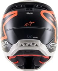 Alpinestars prilba S-M5 Compass matte černo-oranžovo-biela L