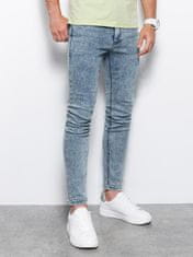 OMBRE Pánske džínsy Skinny Fit Thinrin svetlomodrá XL