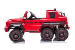 Lean-toys Autobatérie Mercedes Benz G63 6X6 Red