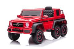 Lean-toys Autobatérie Mercedes Benz G63 6X6 Red