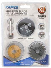 XLtools Sada MINI kotúčov, pílový, diamantový, SK, priemer 54,8 mm +držiak, stopka 50 mm