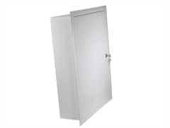 sapro Kovový rozvádzač montážna skriňa pod omietku 400x500x120mm OMP-5, lesklá biela