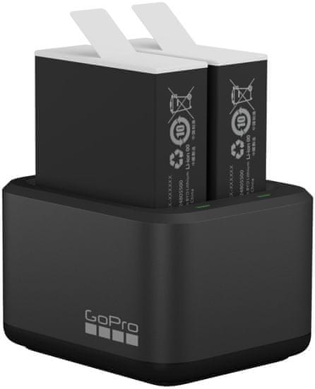 GoPro Dual Battery Charger + Enduro Batteries (ADDBD-211-EU)