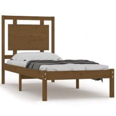 Vidaxl Rám postele, medovo hnedý, masívne drevo, 90x200 cm
