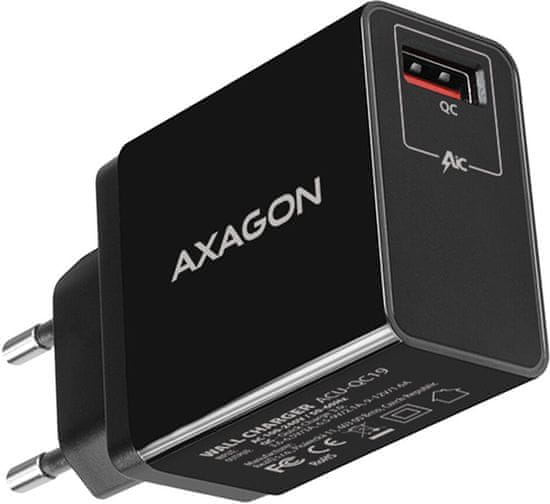 AXAGON ACU-QC19, QUICK nabíječka do sítě, 1x port QC3.0/AFC/FCP/SMART, 19W