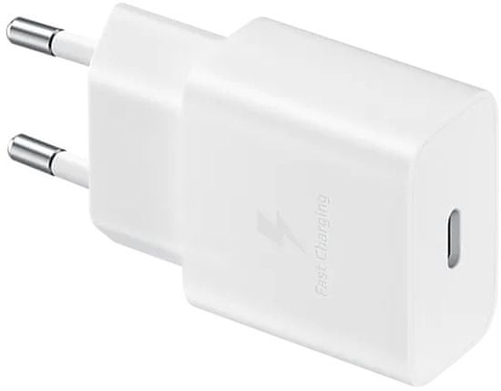 SAMSUNG síťová nabíječka USB-C, 15W, biela