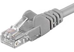 Oem UTP kábel rovný kat.6 (PC-HUB) - 1m, šedá
