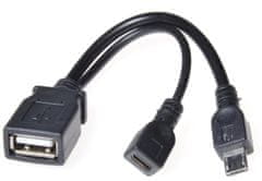 PremiumCord USB redukce USB A/Micro USB - Micro USB, OTG