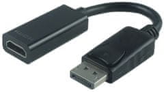 PremiumCord adaptér DisplayPort - HDMI Male/Female, support 3D, 4K*2K@30Hz, 20cm