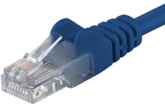 PremiumCord Patch kábel UTP RJ45-RJ45 level 5e, 3m, modrá