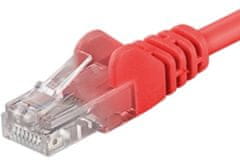 PremiumCord Patch kábel UTP RJ45-RJ45 level 5e, 1m, červená