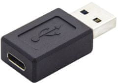 PremiumCord adaptér USB 3.0 A/male - USB 3.1 konektory C/female