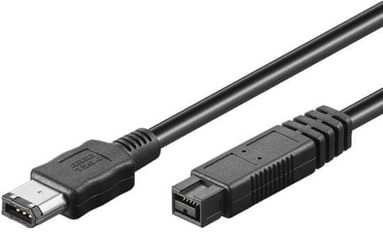 PremiumCord FireWire 800 kábel, 1394B 9pin-6pin, 1.8m