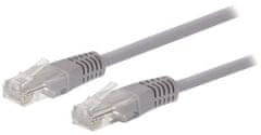 C-Tech patchcord Cat5e, UTP 5m, šedá