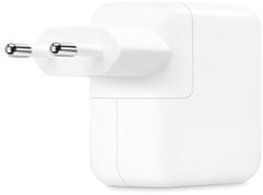 Apple napájecí adaptér USB-C, dvouportový, 35W, biela