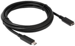 Club 3D prodlužovací kábel USB-C, 5Gbps, 60W(20V/3A), 4K@60Hz (M/F), 1m