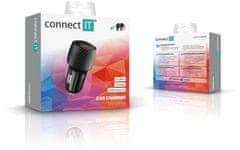 Connect IT InCarz nabíječka do auta QUICK CHARGE 3.0,1x USB-A, 3 A, čierna