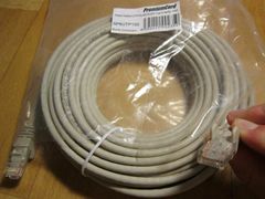 Oem UTP kábel rovný kat.6 (PC-HUB) - 15m, šedá