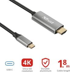 TRUST CALYX USB-C - HDMI kábel