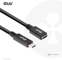 Club 3D prodlužovací kábel USB-C, 4K@60Hz (M/F), 2m