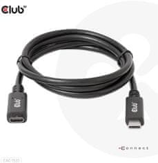 Club 3D prodlužovací kábel USB-C, 5Gbps, 60W(20V/3A), 4K@60Hz (M/F), 1m