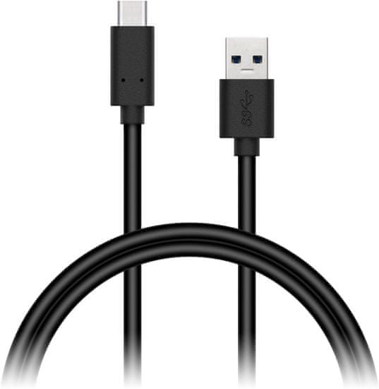 Connect IT Wirez USB-C (Type C) - USB, čierny, 2 m